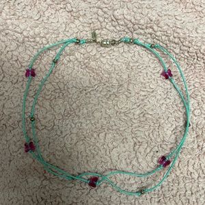 New 925 crystal butterfly necklace